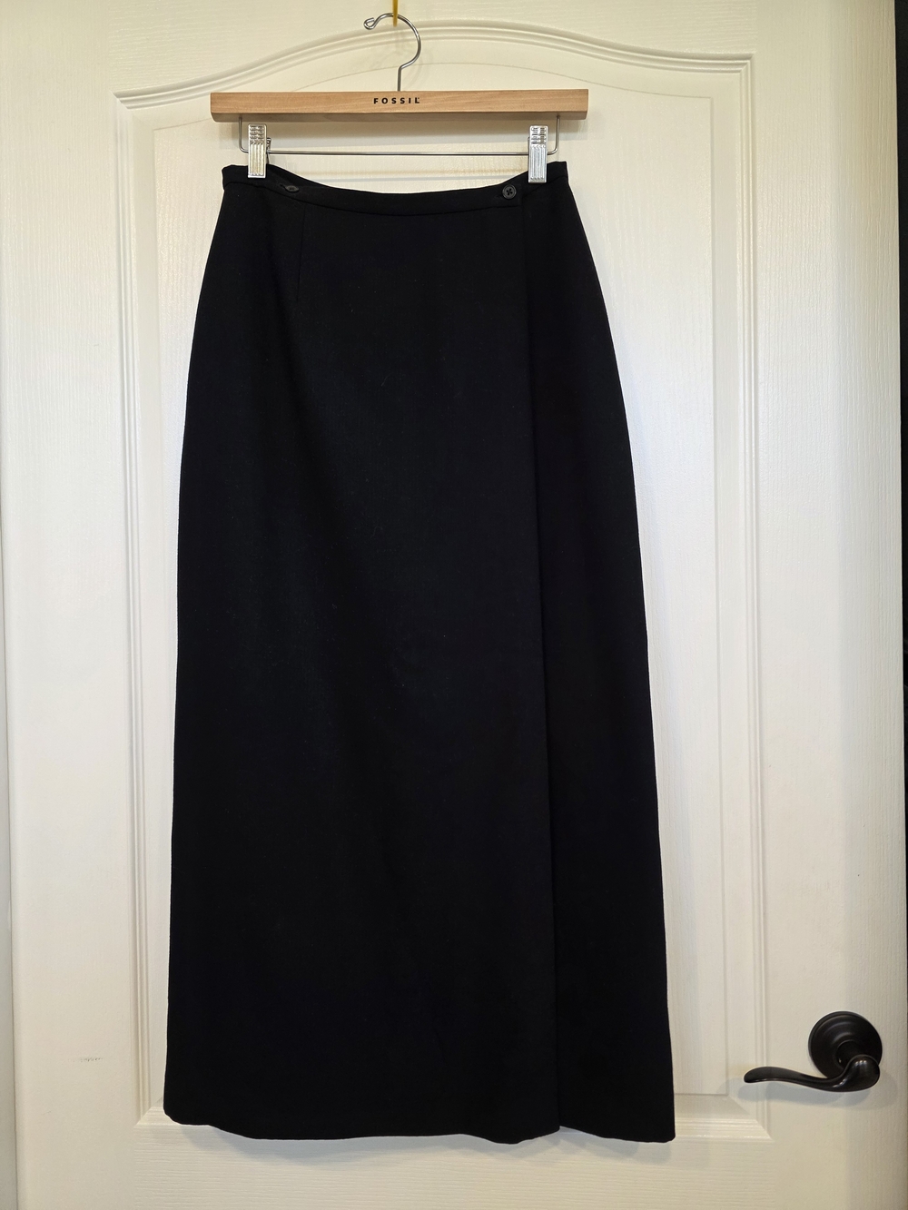 Black Women's Long Straight Skirt
